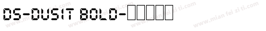 DS-Dusit Bold字体转换